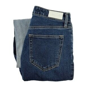 Hollister Ultra High-Rise‎ Stacked Vintage Straight Jeans Ombre Denim Womens Nee